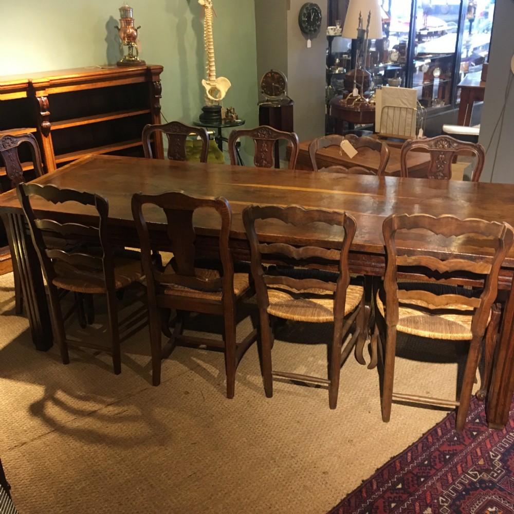 Oak farmhouse table  View XIV