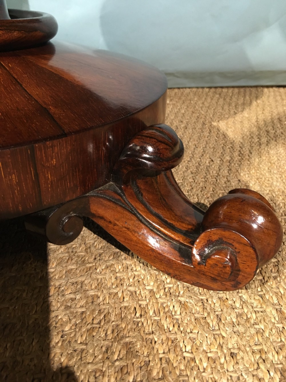 19th century rosewood card table  View II