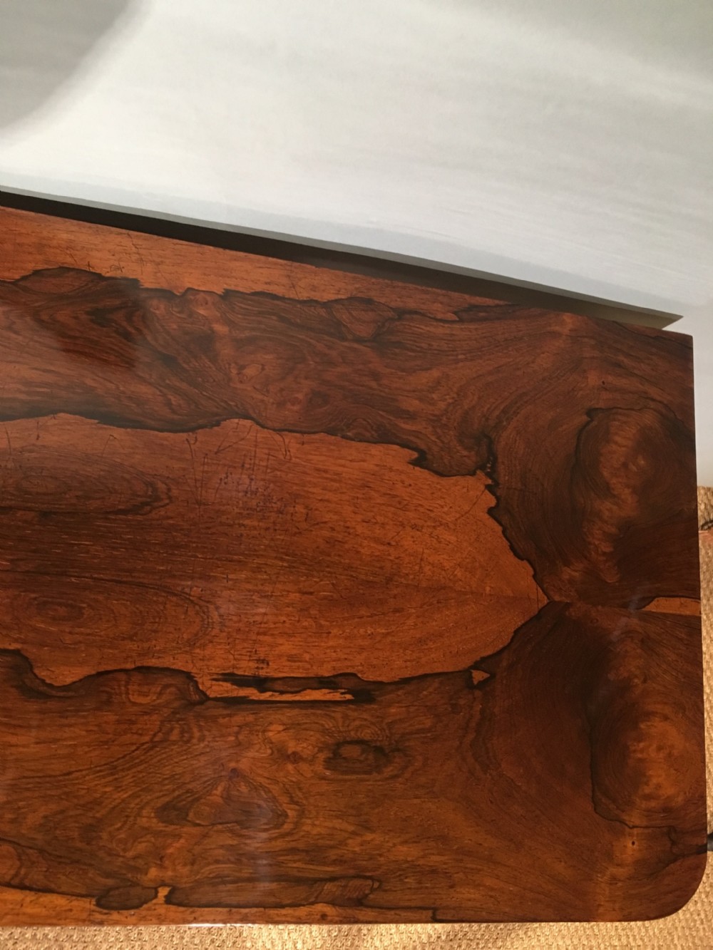 19th century rosewood card table  View VII