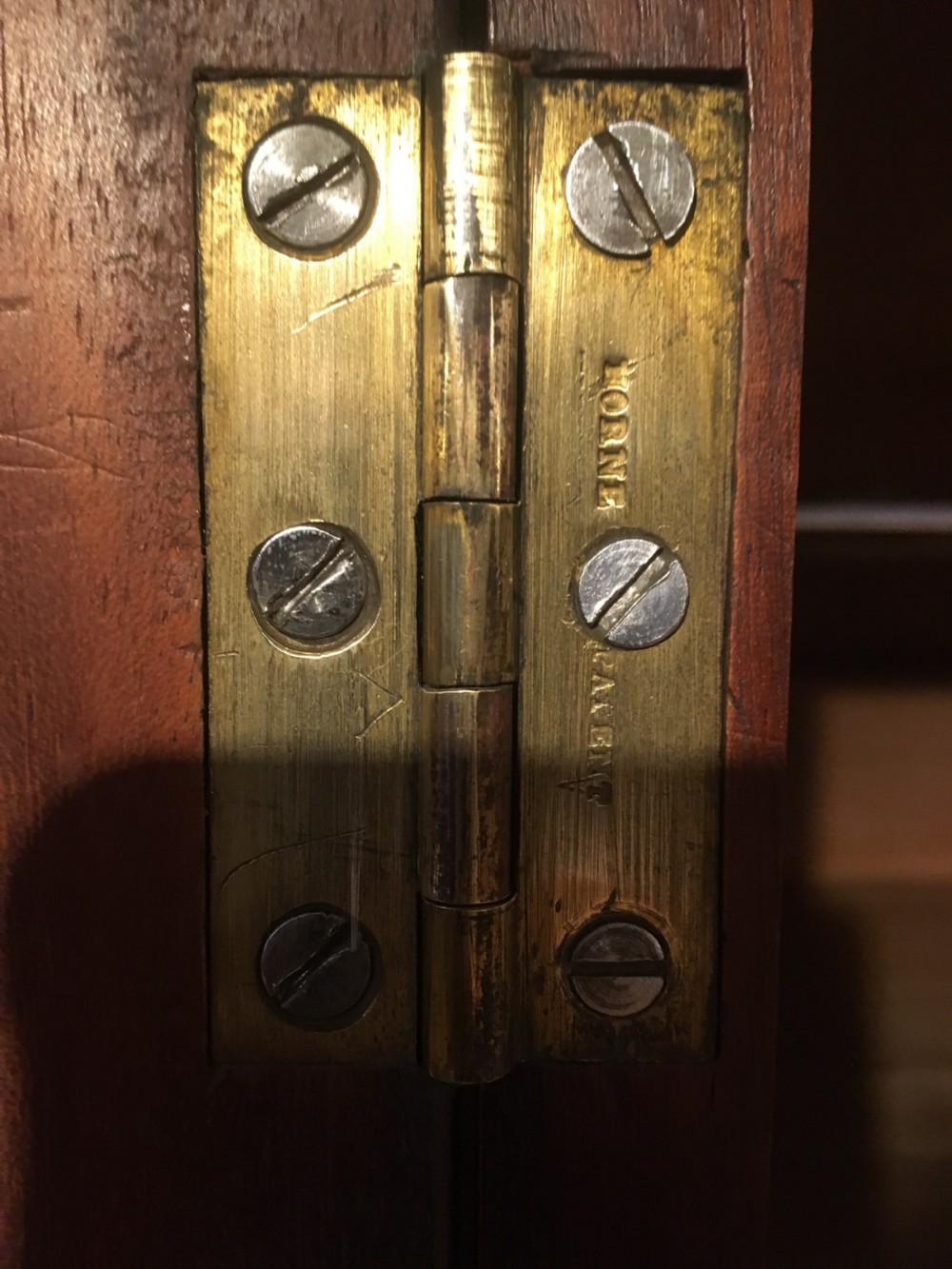 Victorian mahogany linen press  View IV