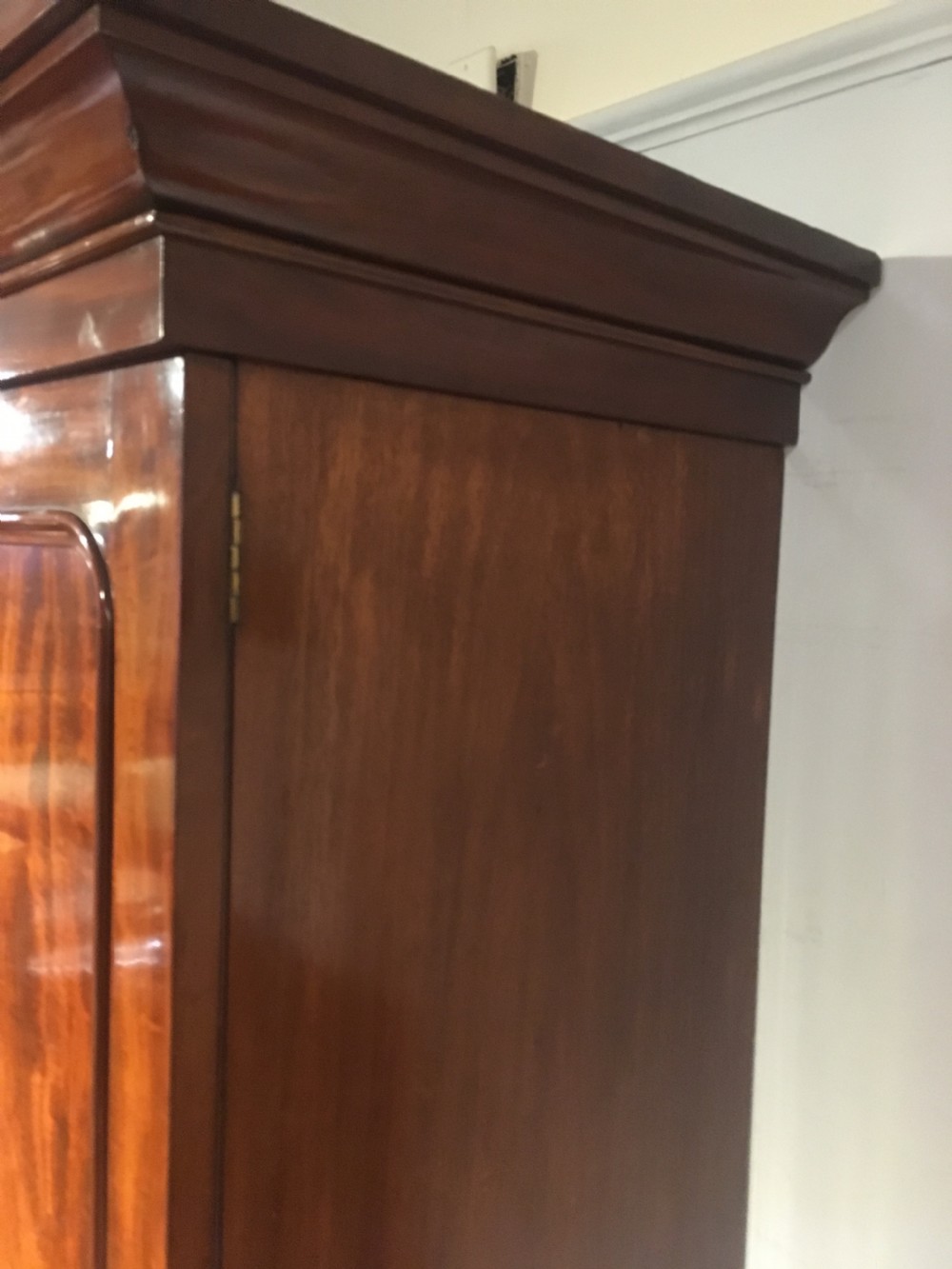 Victorian mahogany linen press  View VII