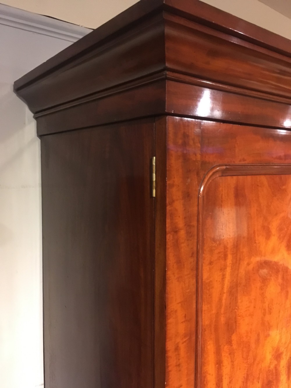 Victorian mahogany linen press  View IX