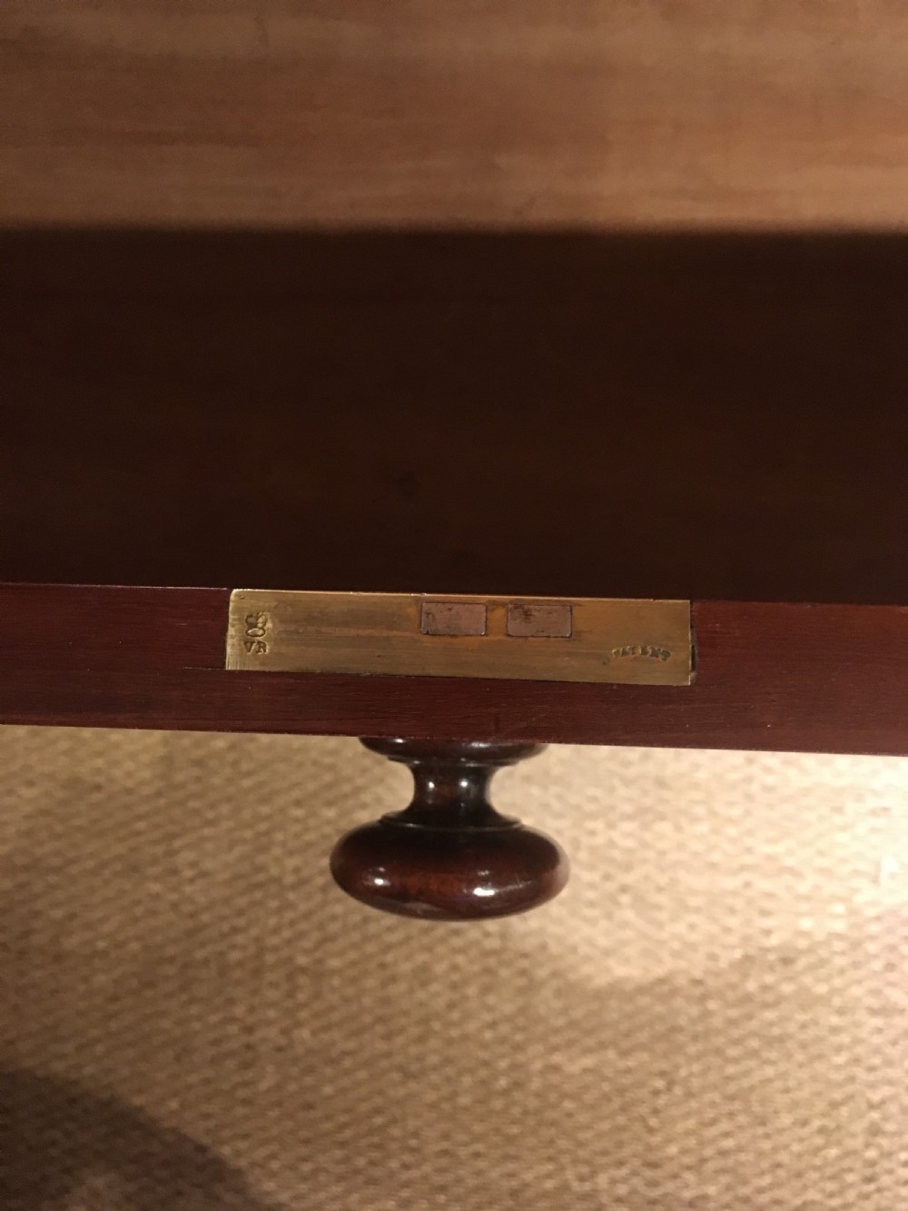Victorian mahogany linen press  View XI