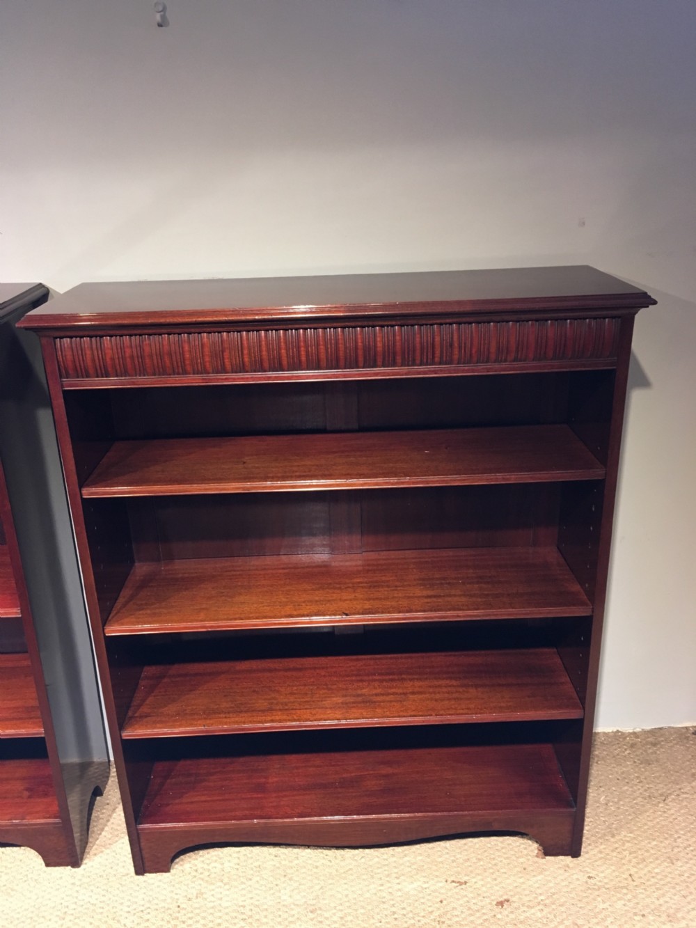 Pair of mahogany bookcases  View III