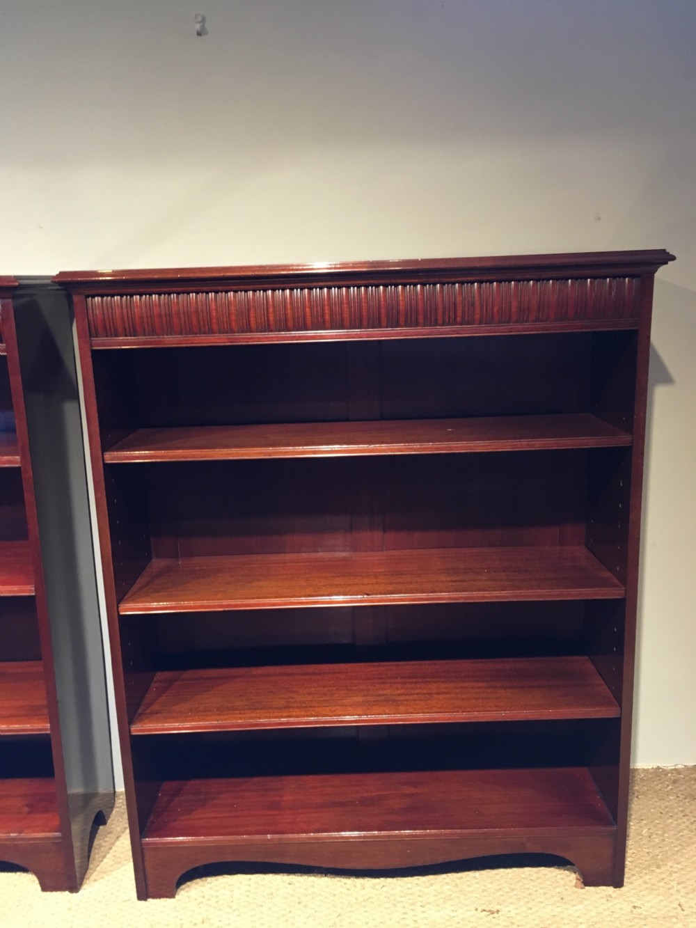 Pair of mahogany bookcases  View V