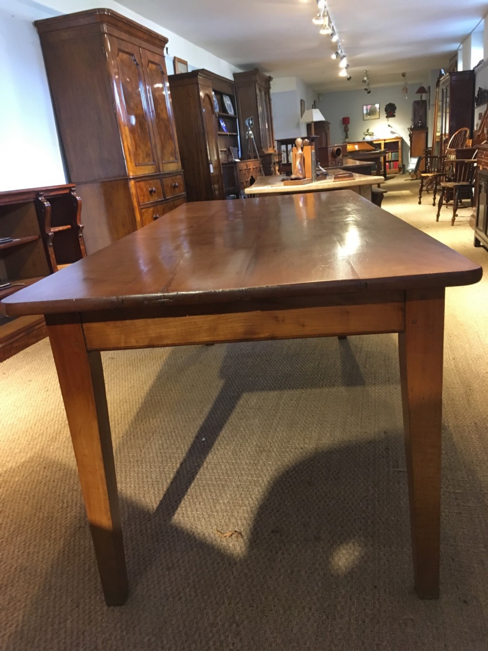 Late 19th century cherrywood farmhouse table  View II