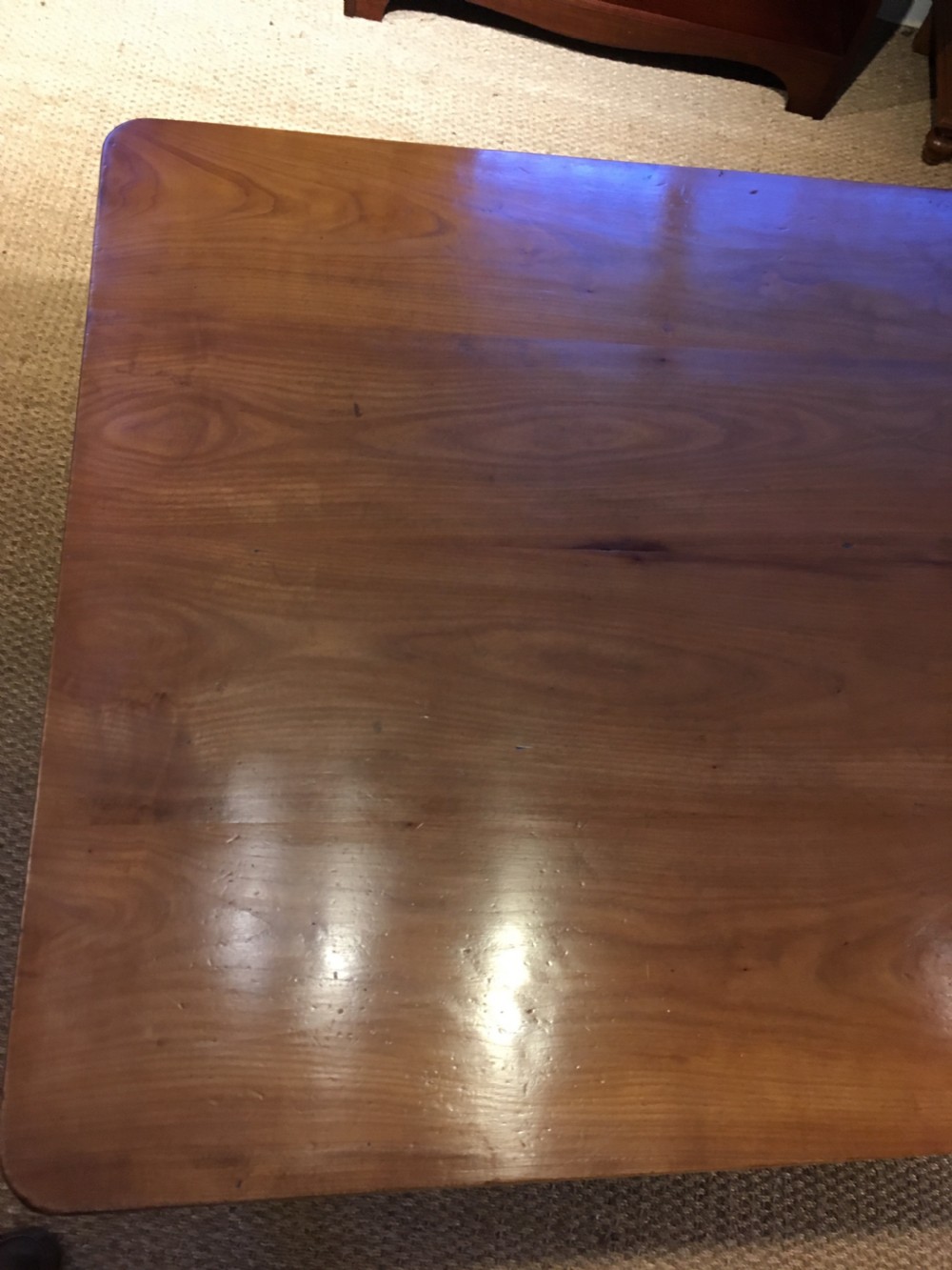 Late 19th century cherrywood farmhouse table  View V