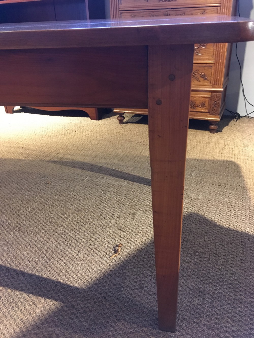 Late 19th century cherrywood farmhouse table  View VII
