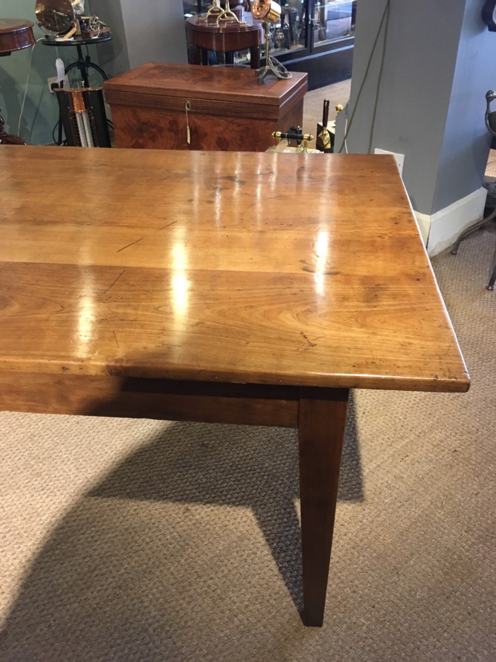 Cherrywood farmhouse table  View II