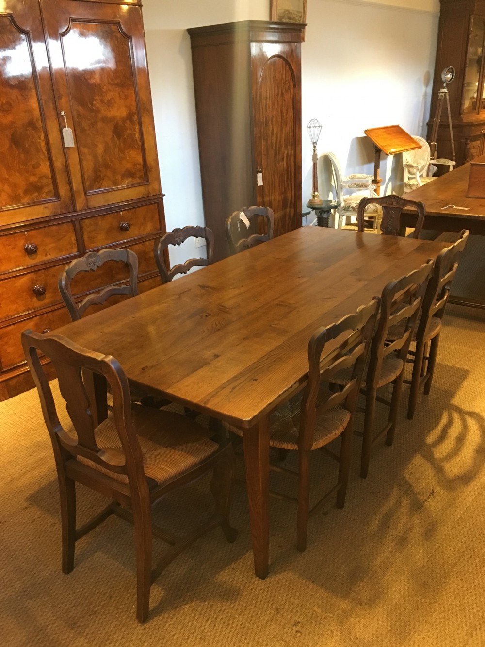 Oak farmhouse table 8 seater  View X