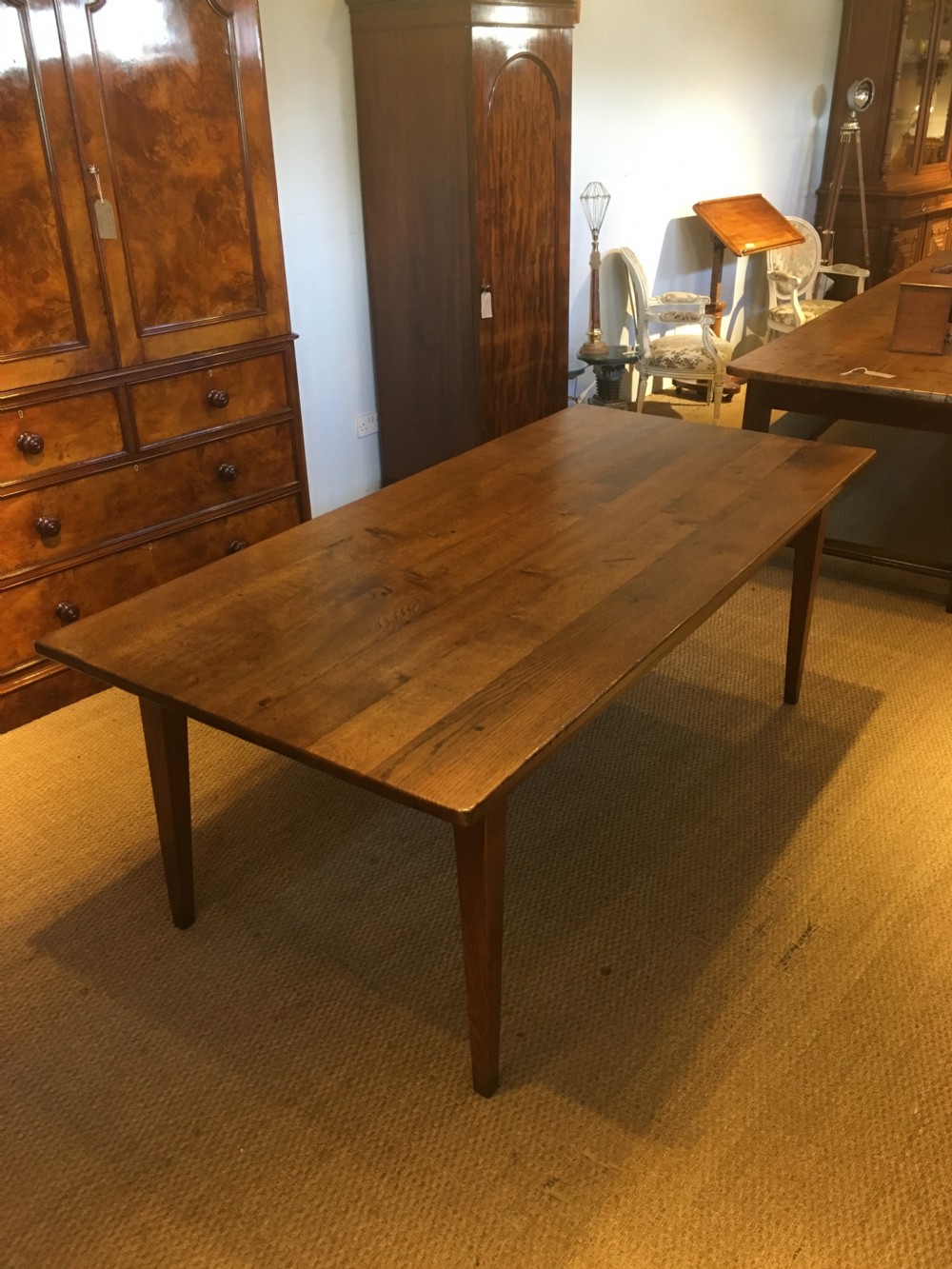 Oak farmhouse table 8 seater 