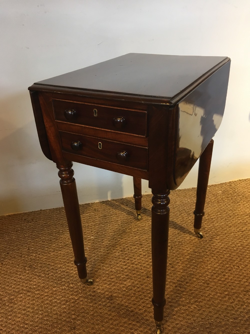 MAHOGANY PEMBROKE TABLE.