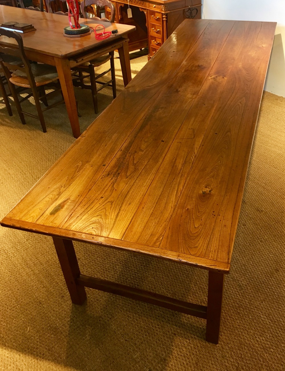 Elm farmhouse table 