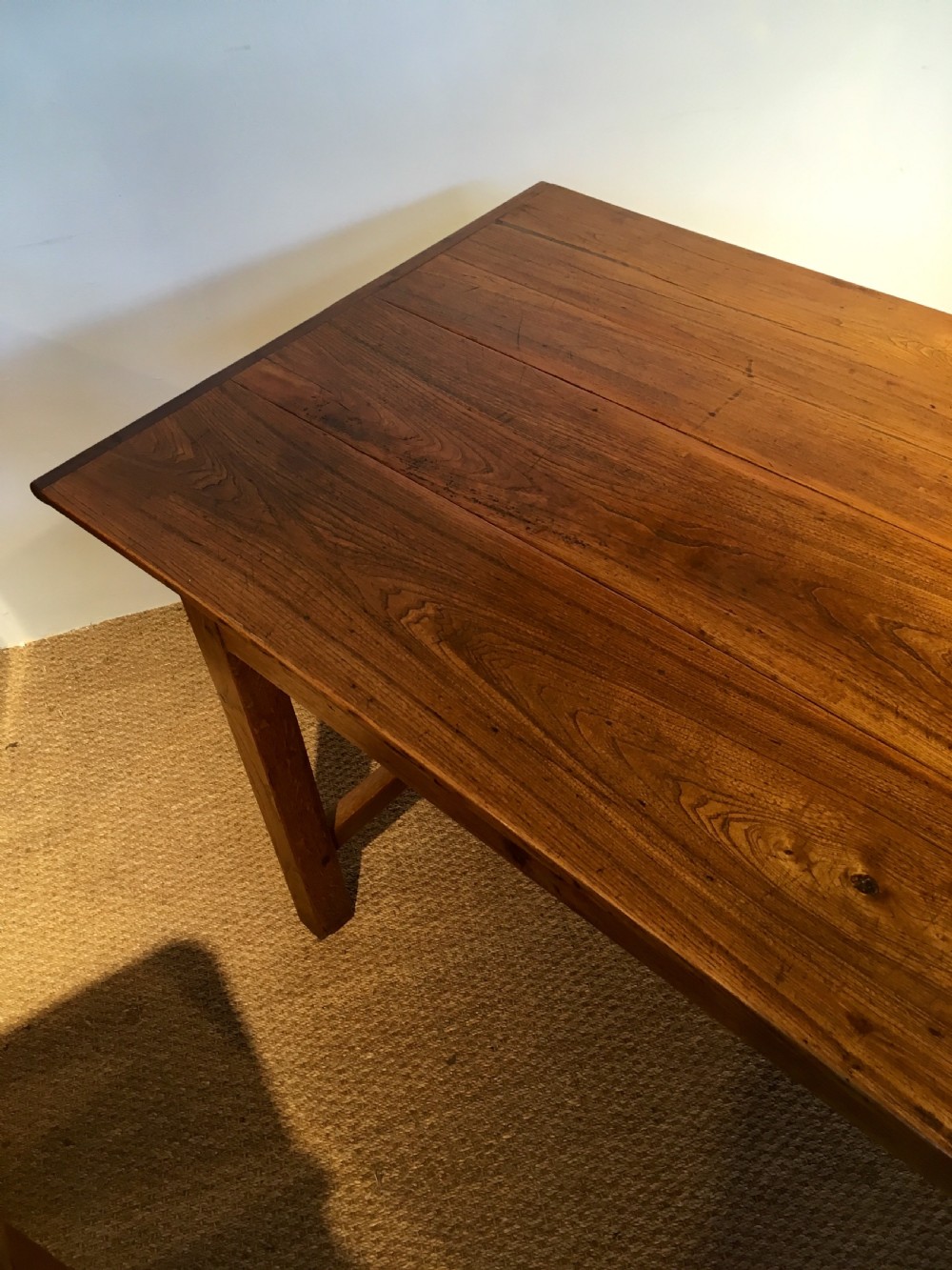 Elm farmhouse table  View III