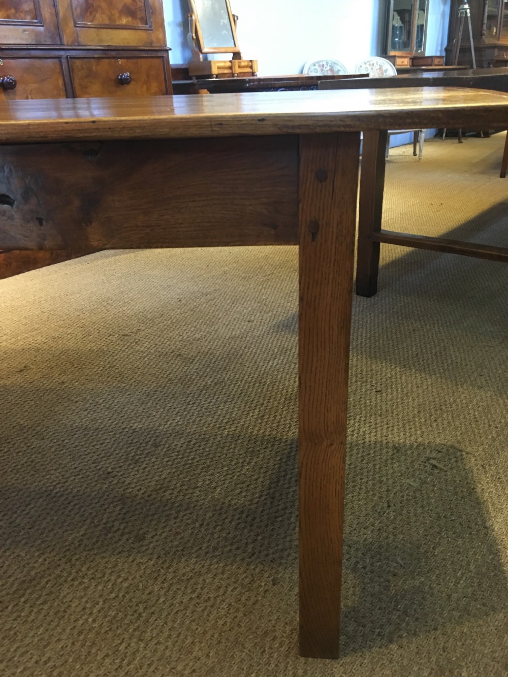 Elm farmhouse table  View VI