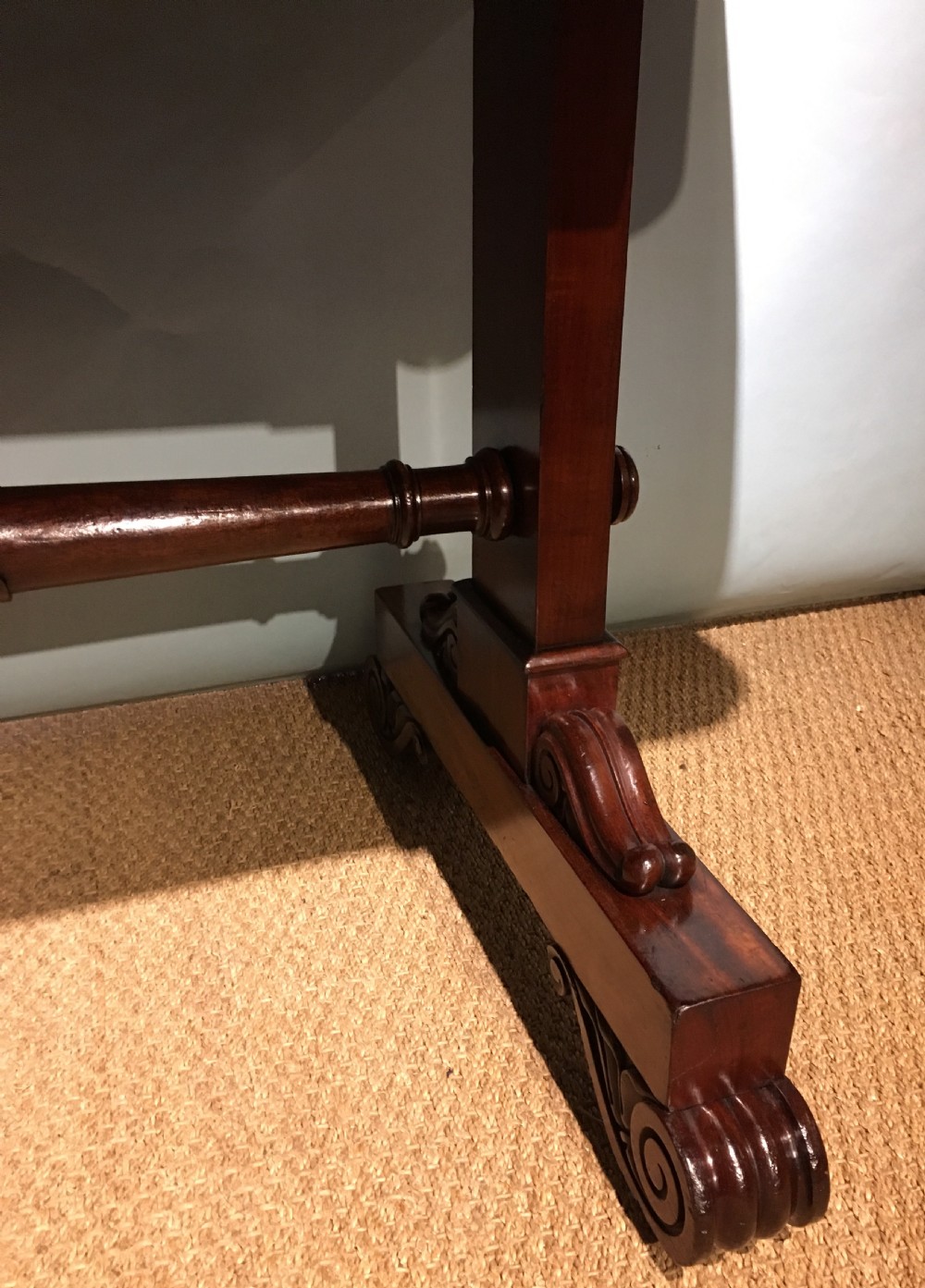 Georgian mahogany writing table  View II