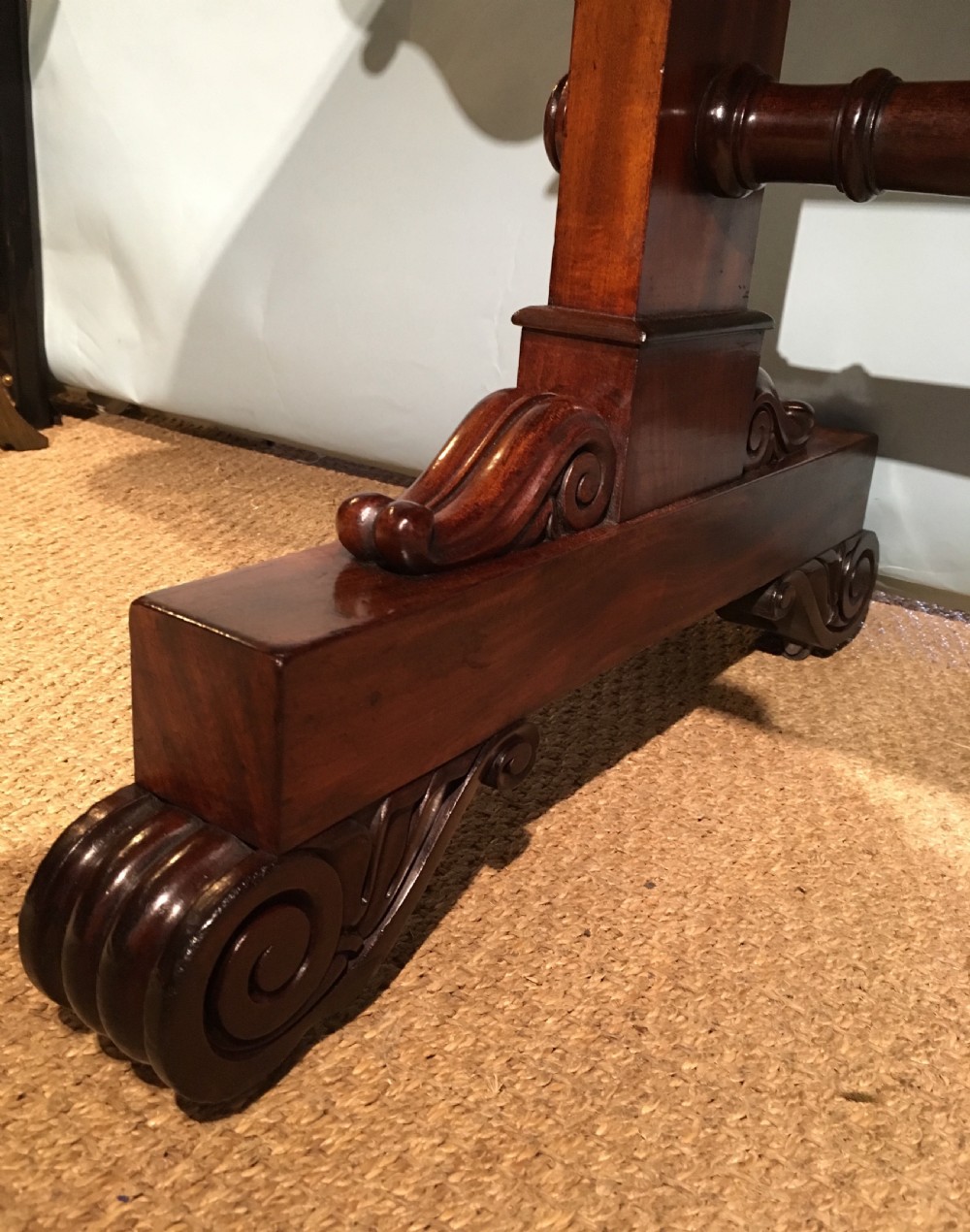 Georgian mahogany writing table  View V