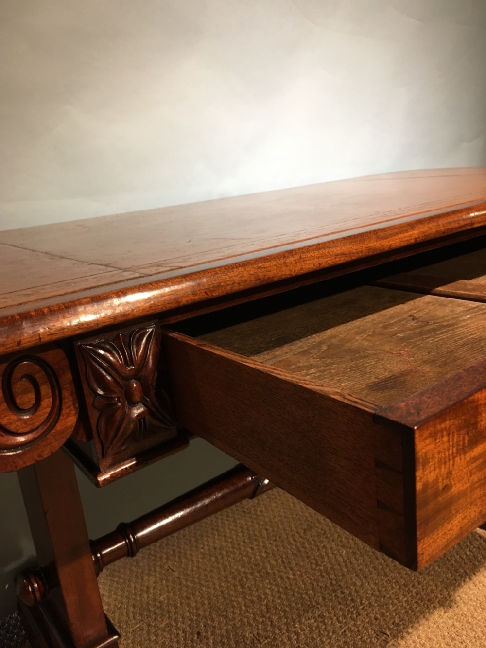 Georgian mahogany writing table  View VI