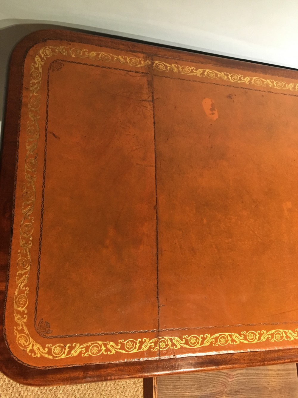 Georgian mahogany writing table  View VIII