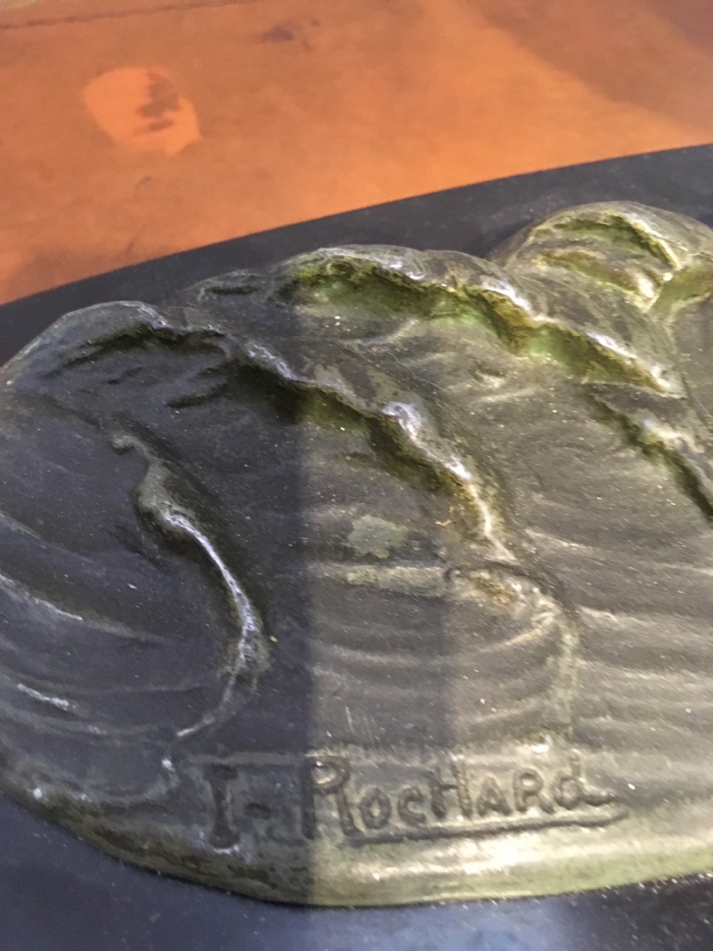 Art Deco spelter seabird by Rochard  View V