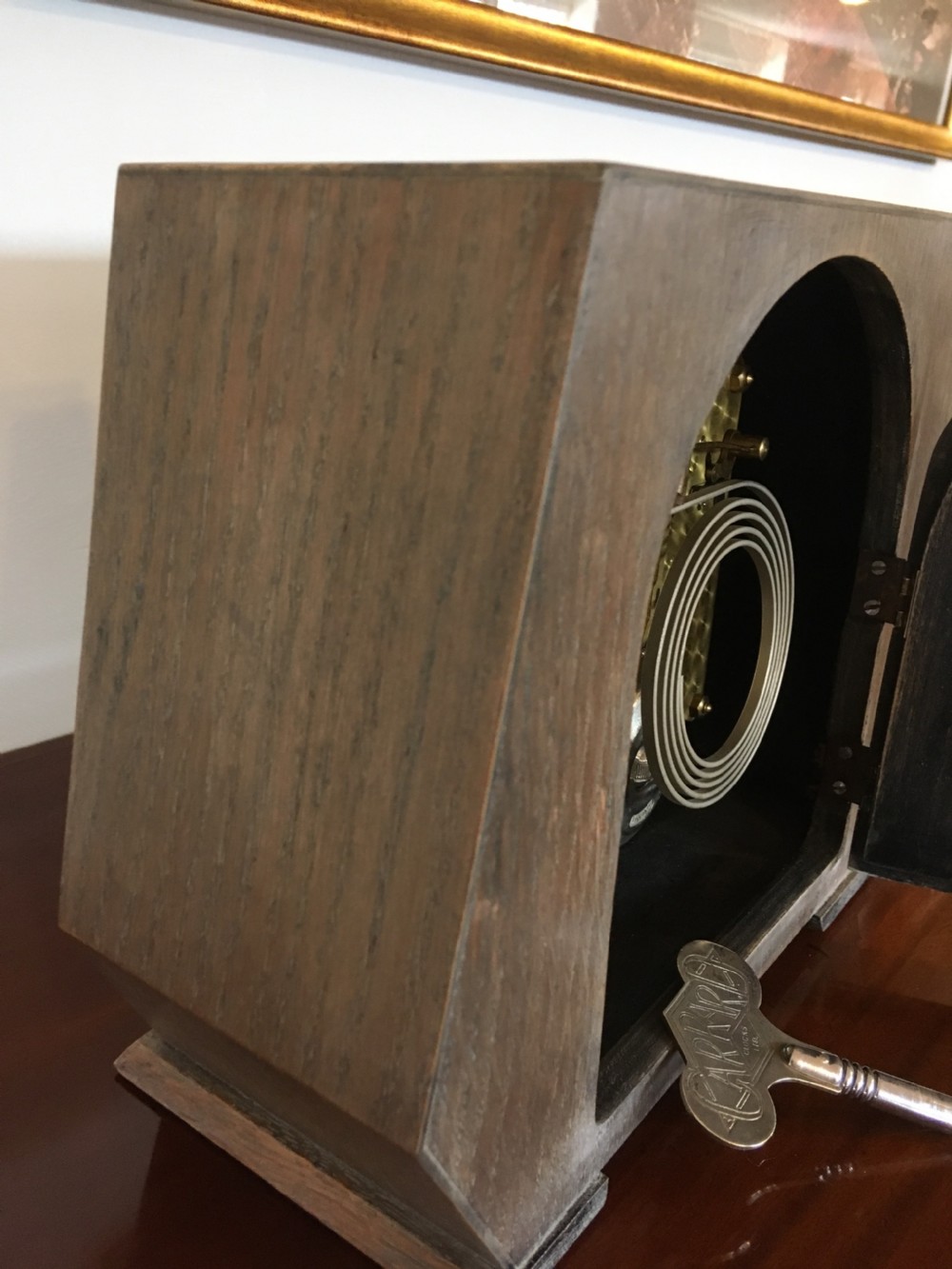 ART DECO GARRARD MANTEL CLOCK View III