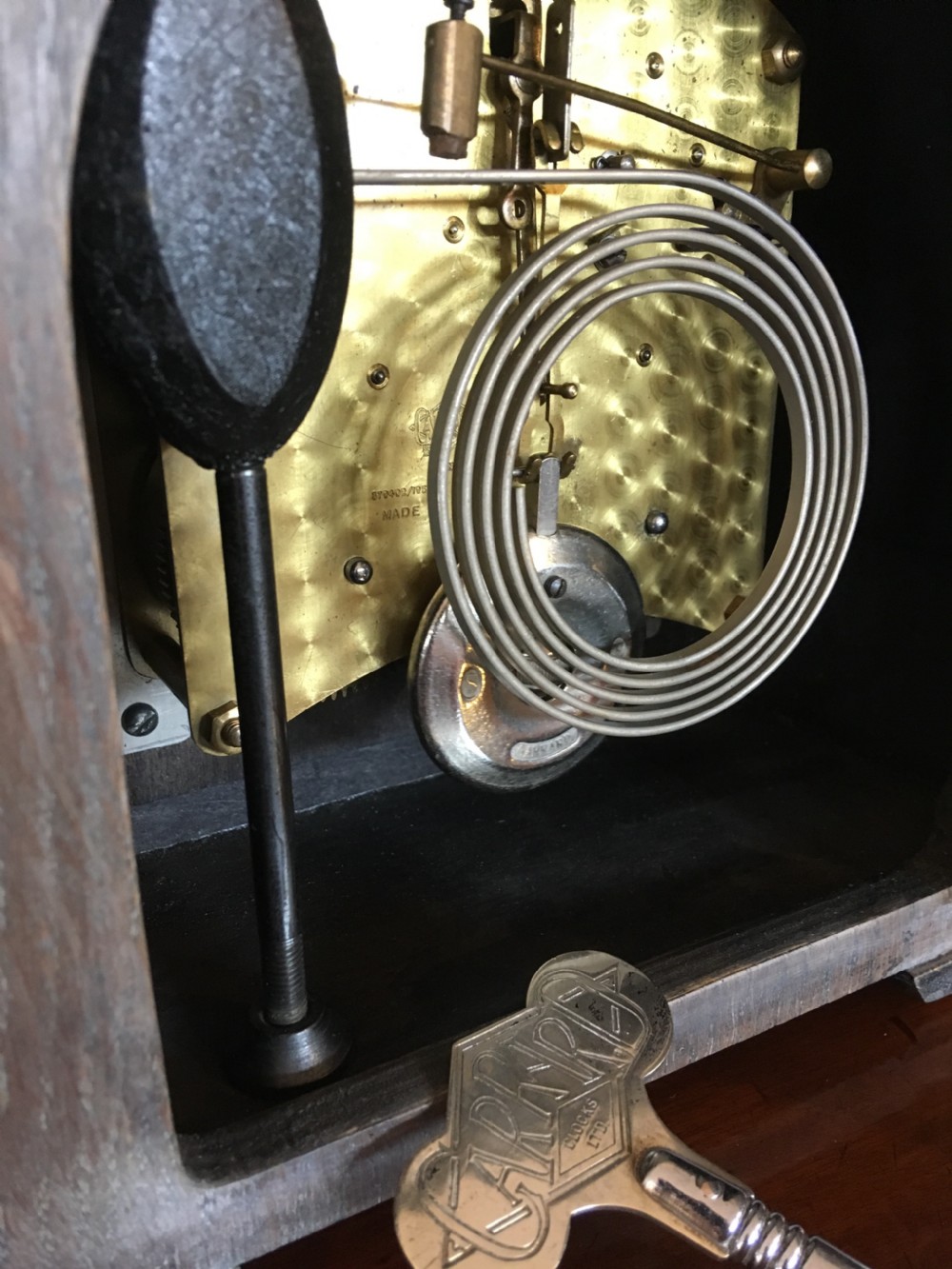 ART DECO GARRARD MANTEL CLOCK View IV