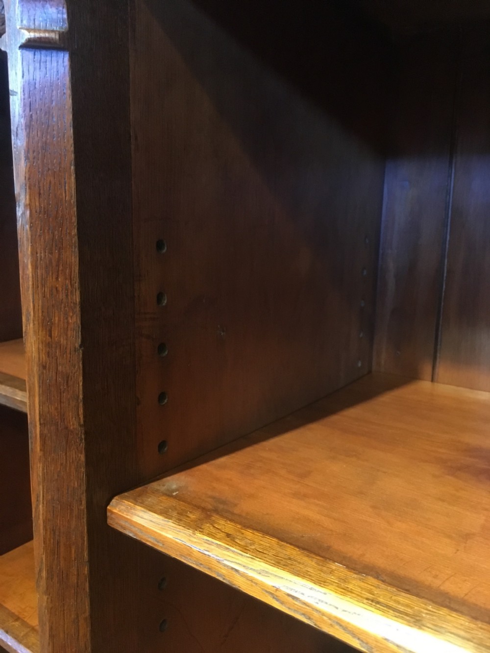 Victorian gothic style breakfront bookcase  View IV