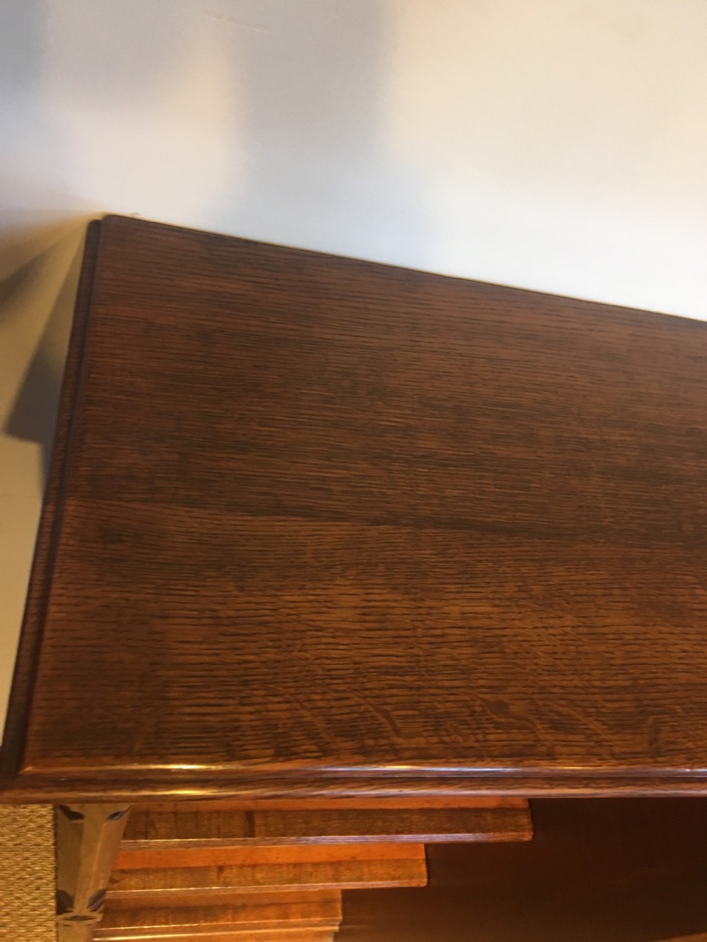 Victorian gothic style breakfront bookcase  View VI