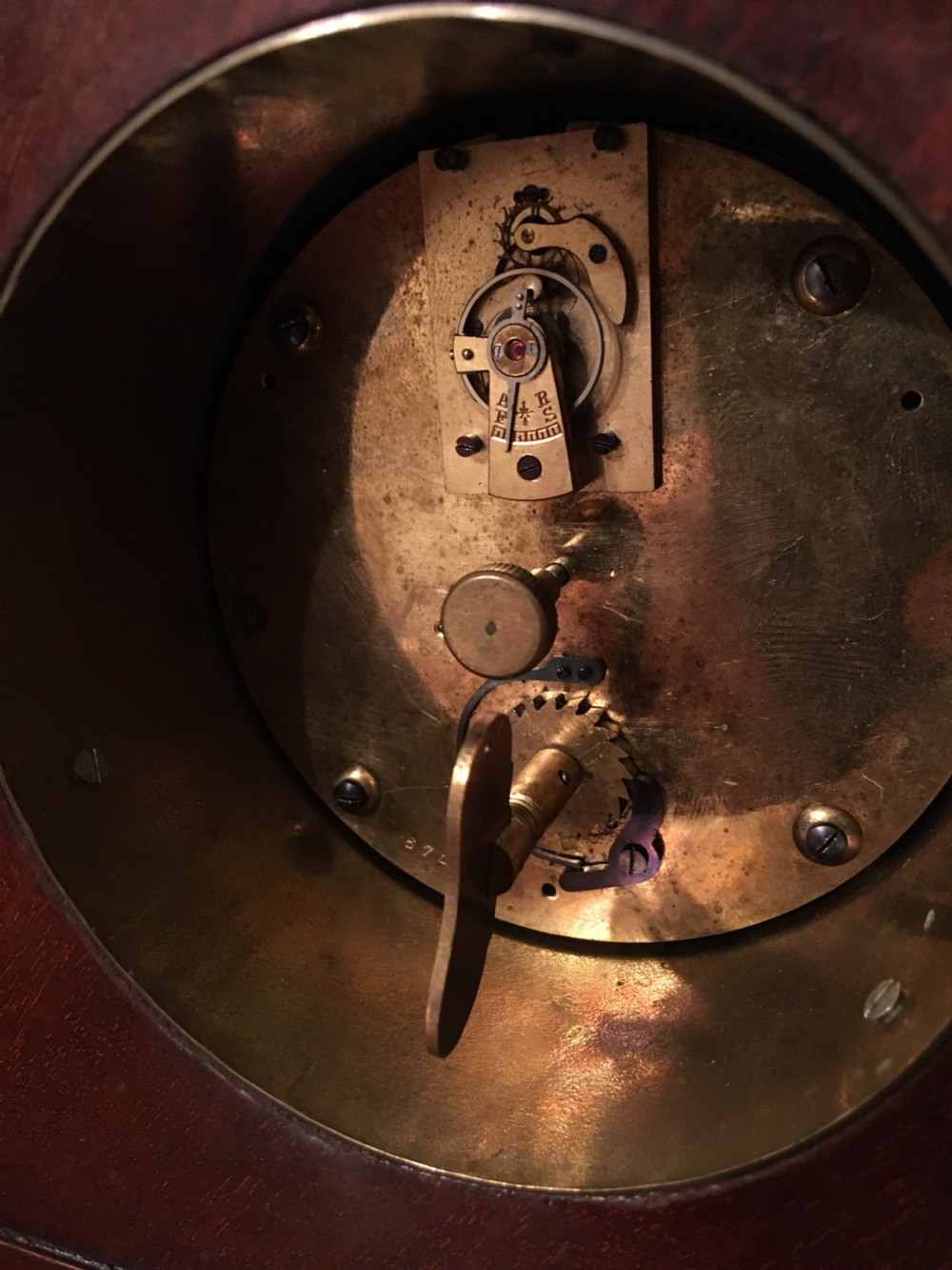 EDWARDIAN MANTEL CLOCK  View IV