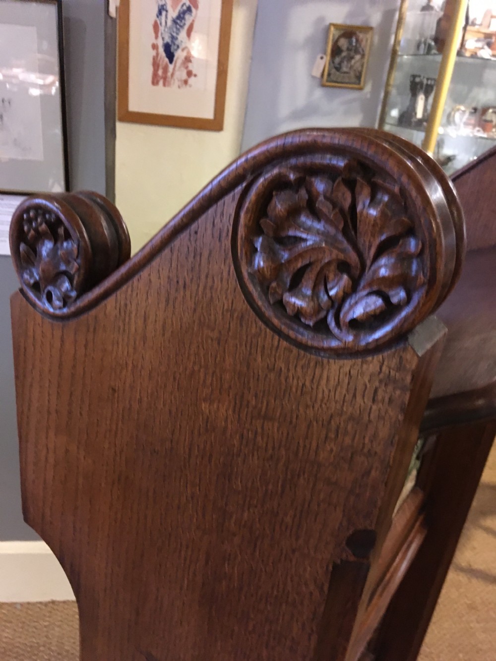 VICTORIAN GOTHIC OAK LECTURN  View IV