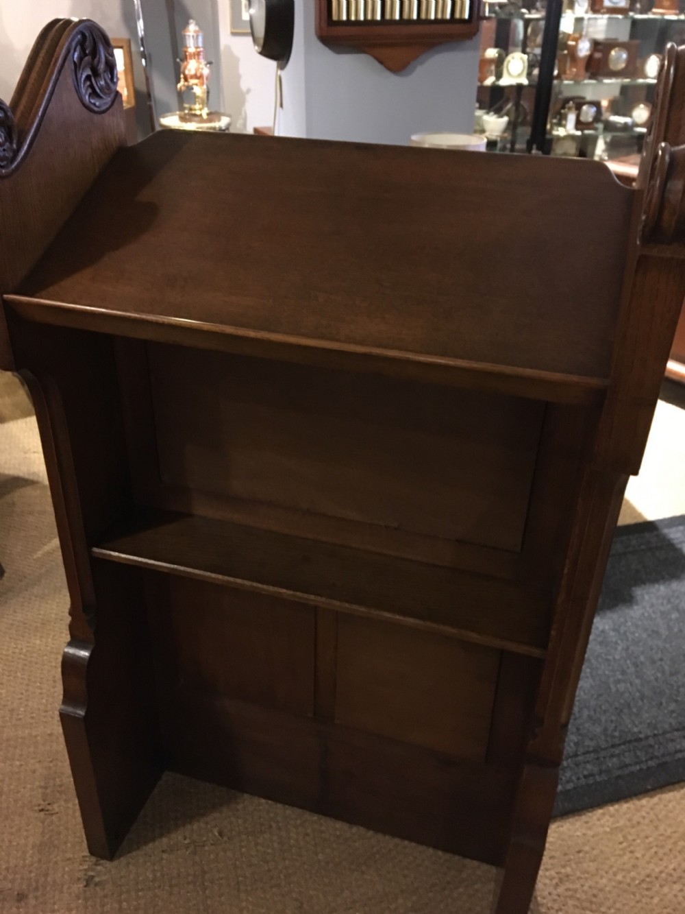 VICTORIAN GOTHIC OAK LECTURN  View V