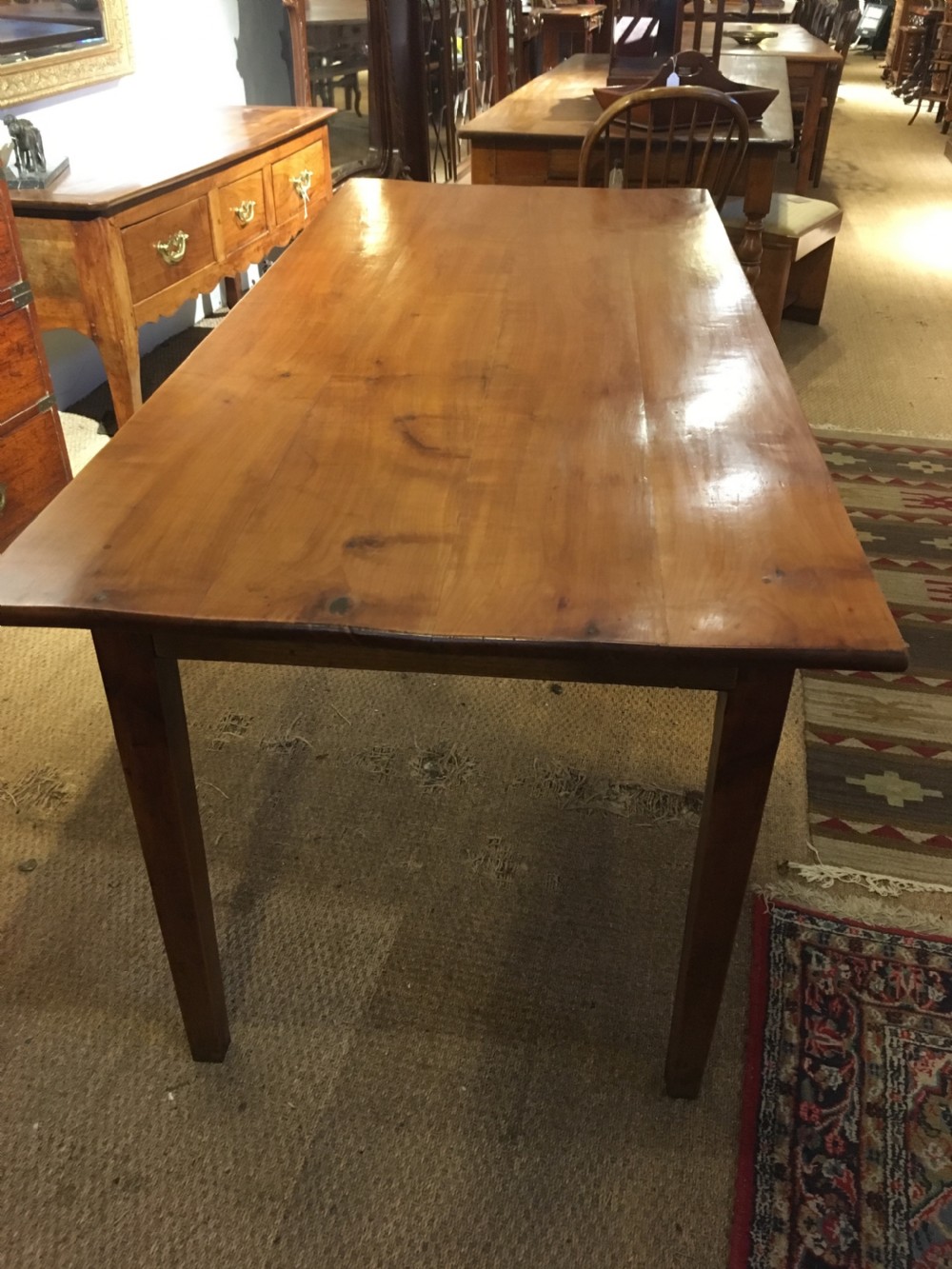 Cherry wood farm table  View III