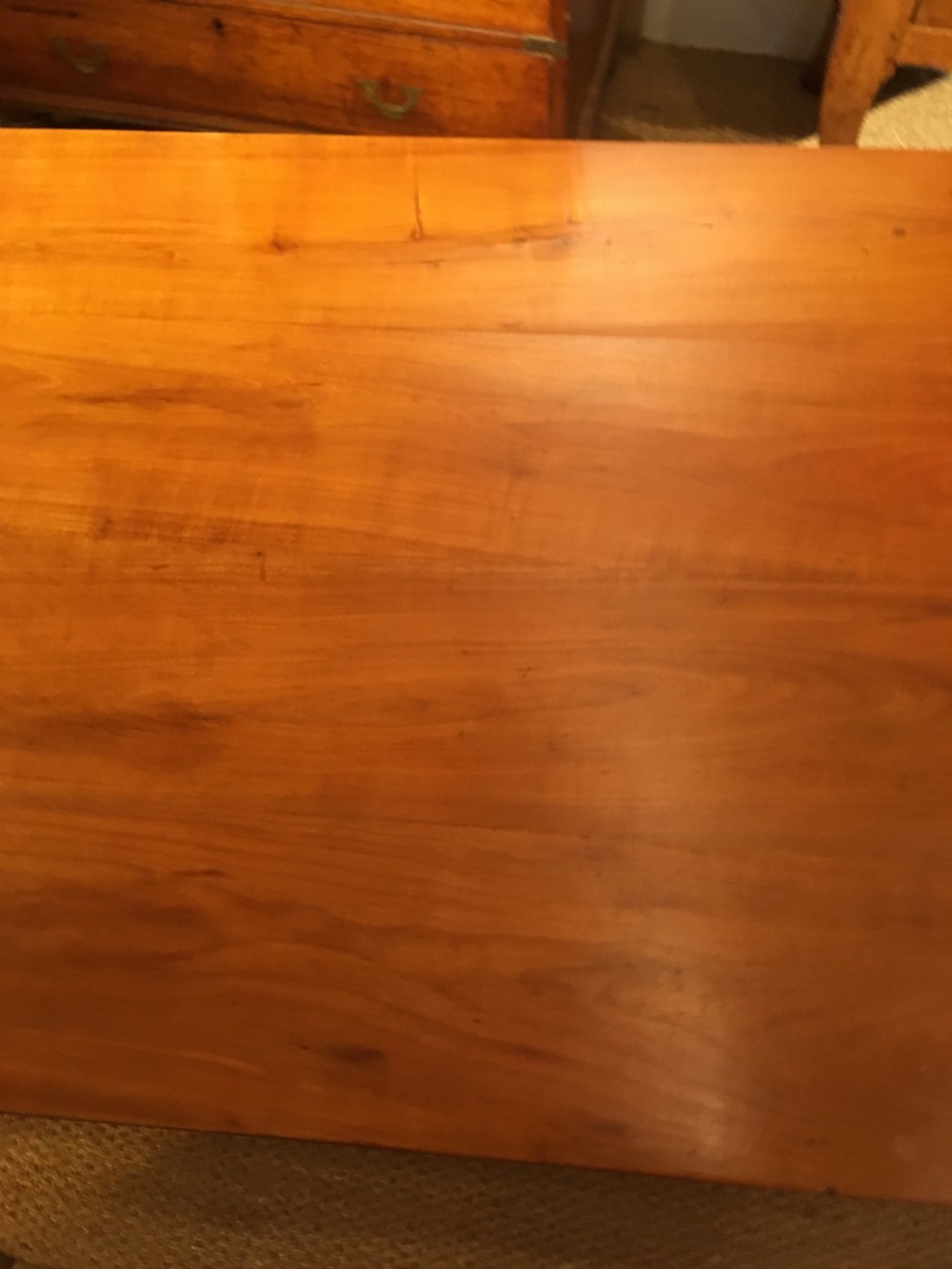 Cherry wood farm table  View IV