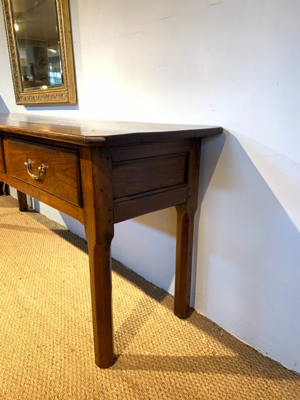 19th chestnut dresser base  View II