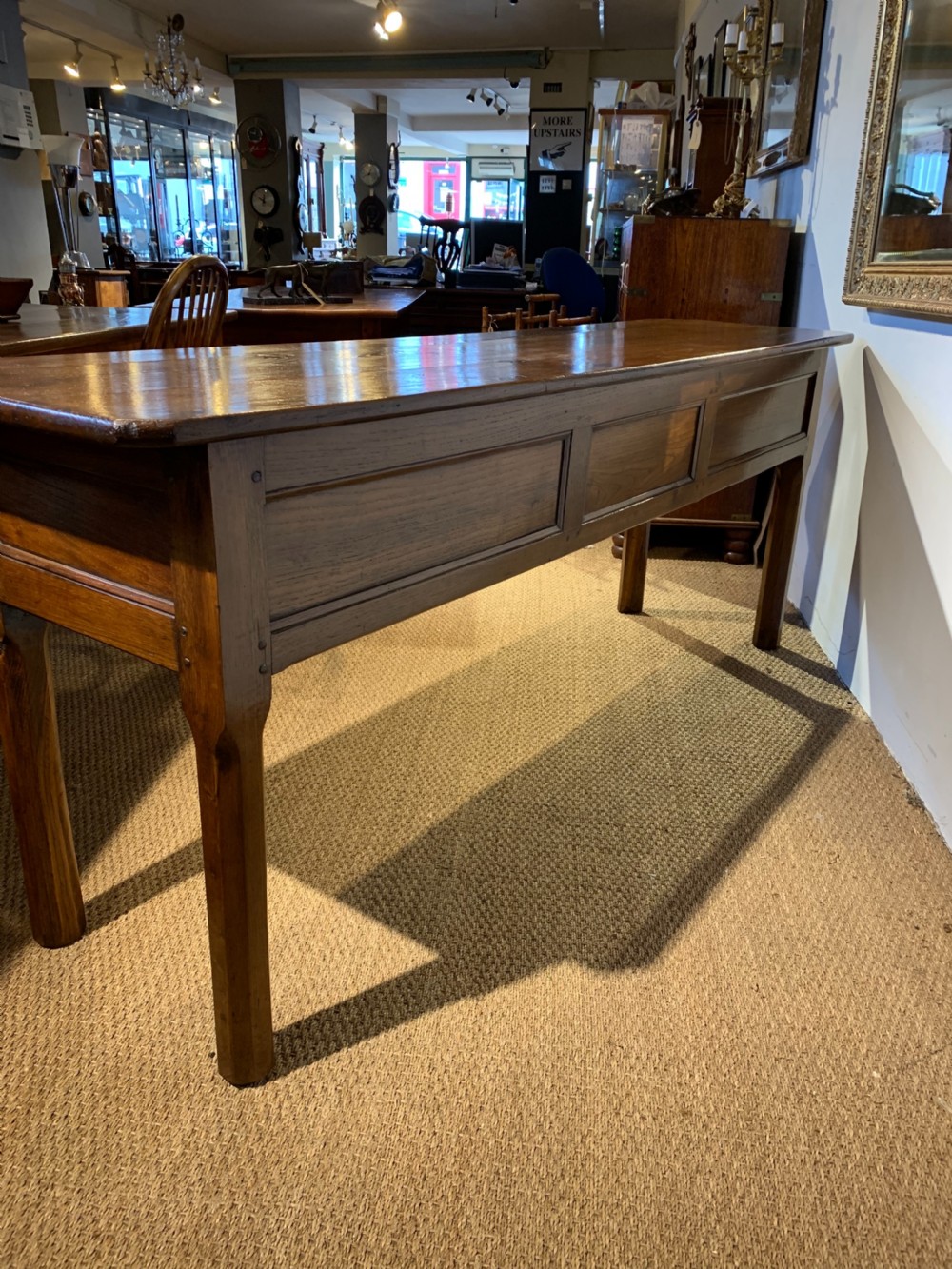 19th chestnut dresser base  View V