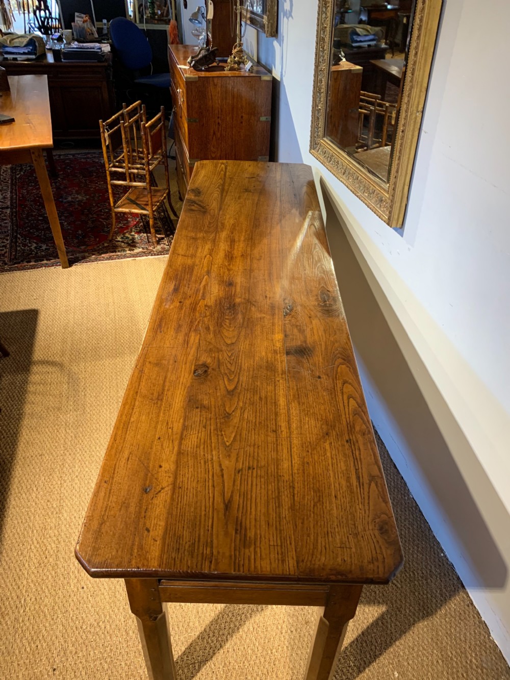19th chestnut dresser base  View XII