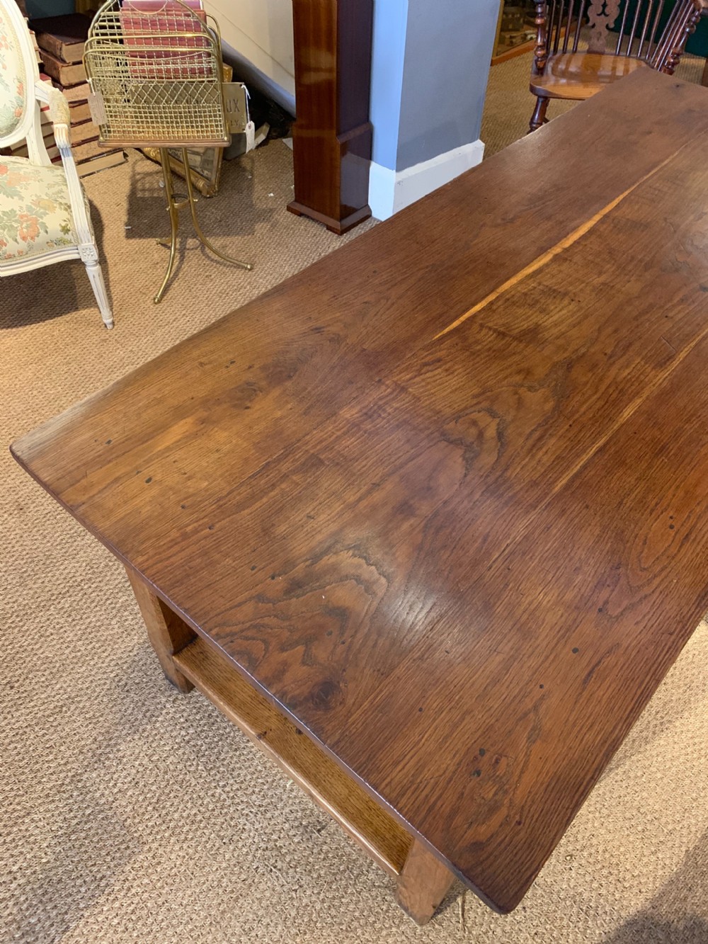Oak farmhouse table 73 inches  View II