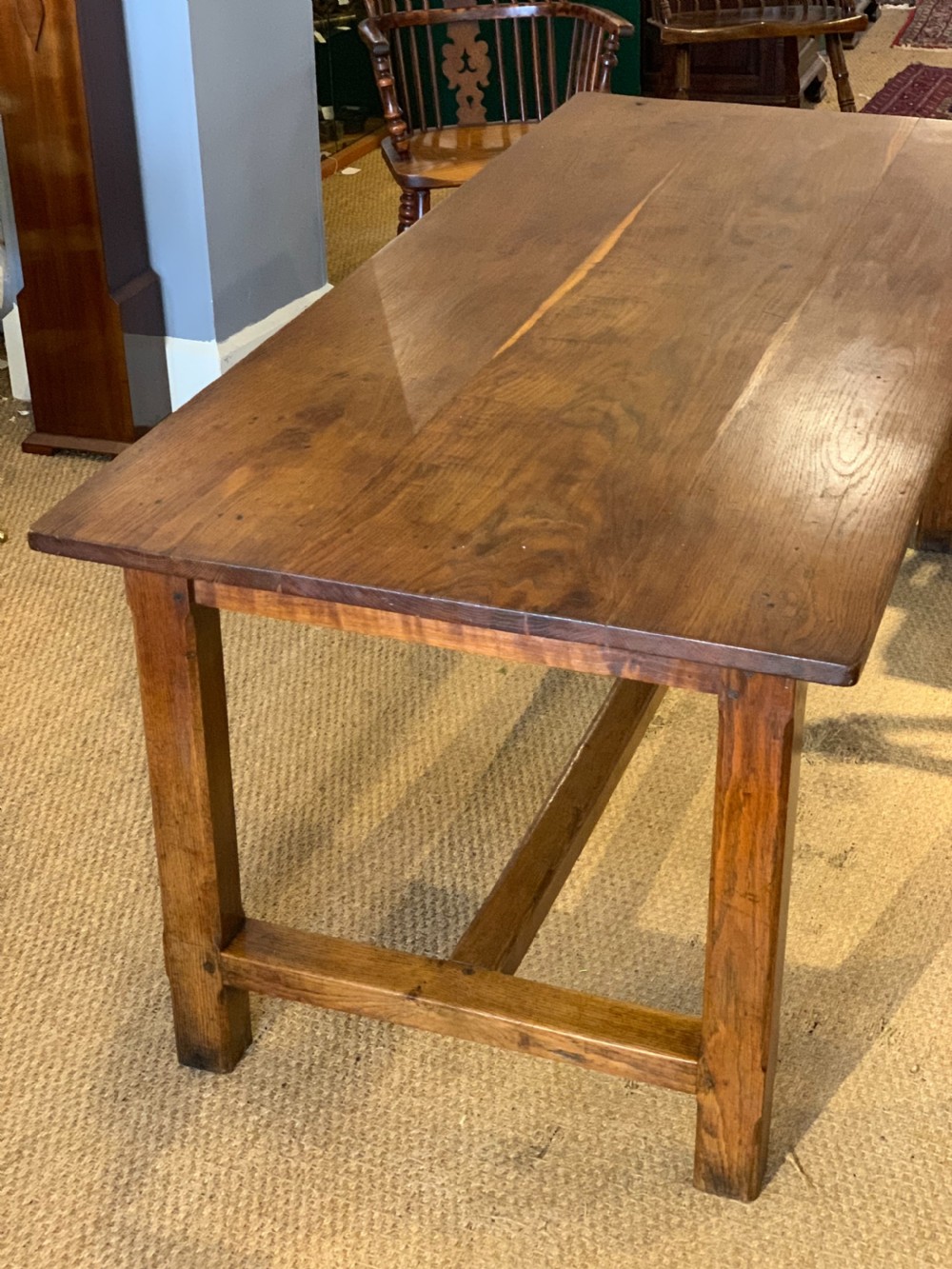 Oak farmhouse table 73 inches  View III