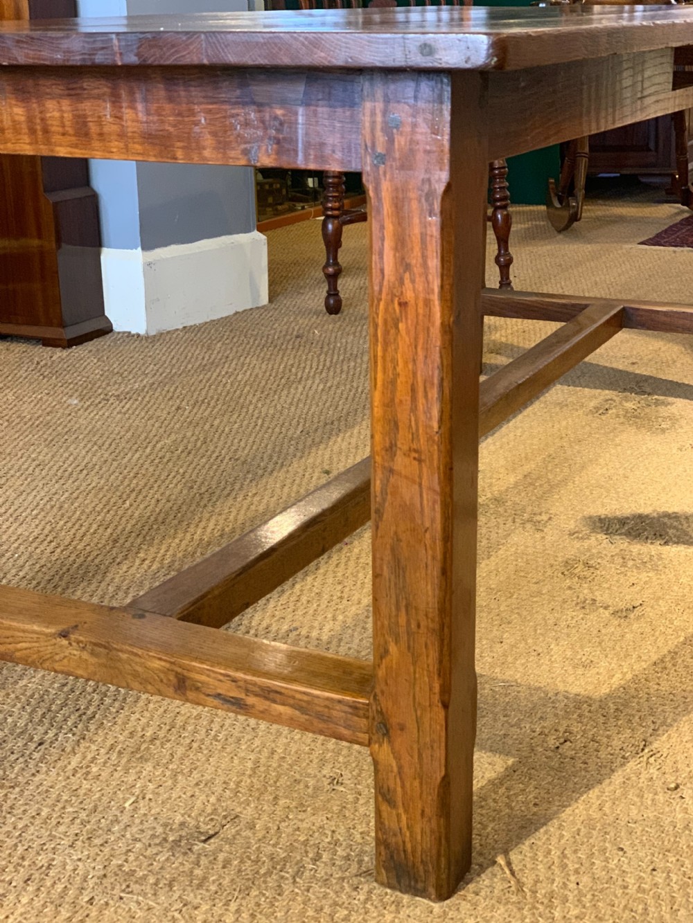 Oak farmhouse table 73 inches  View VI