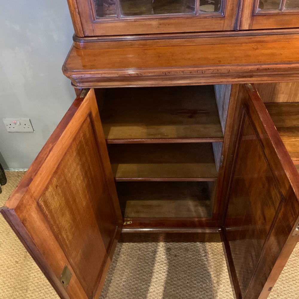 Victorian mahogany library bookcase  View XIII