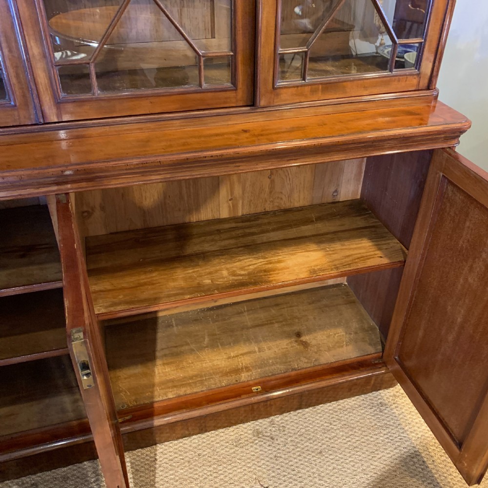 Victorian mahogany library bookcase  View XIV
