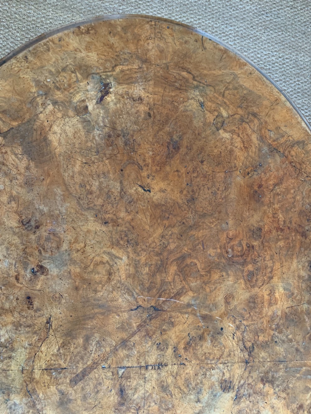 Walnut loo table  View III