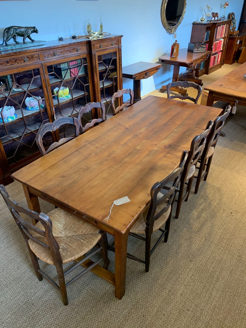 Farm table 2 meters long H stretcher 