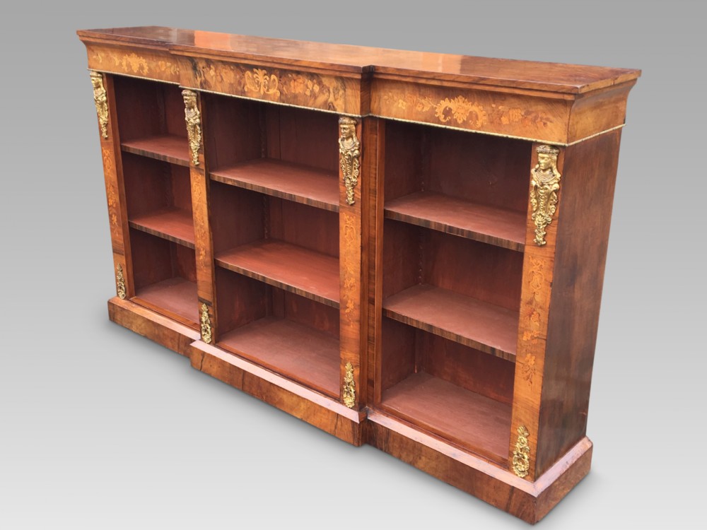 Open  Bookcase, Walnut  C 1880