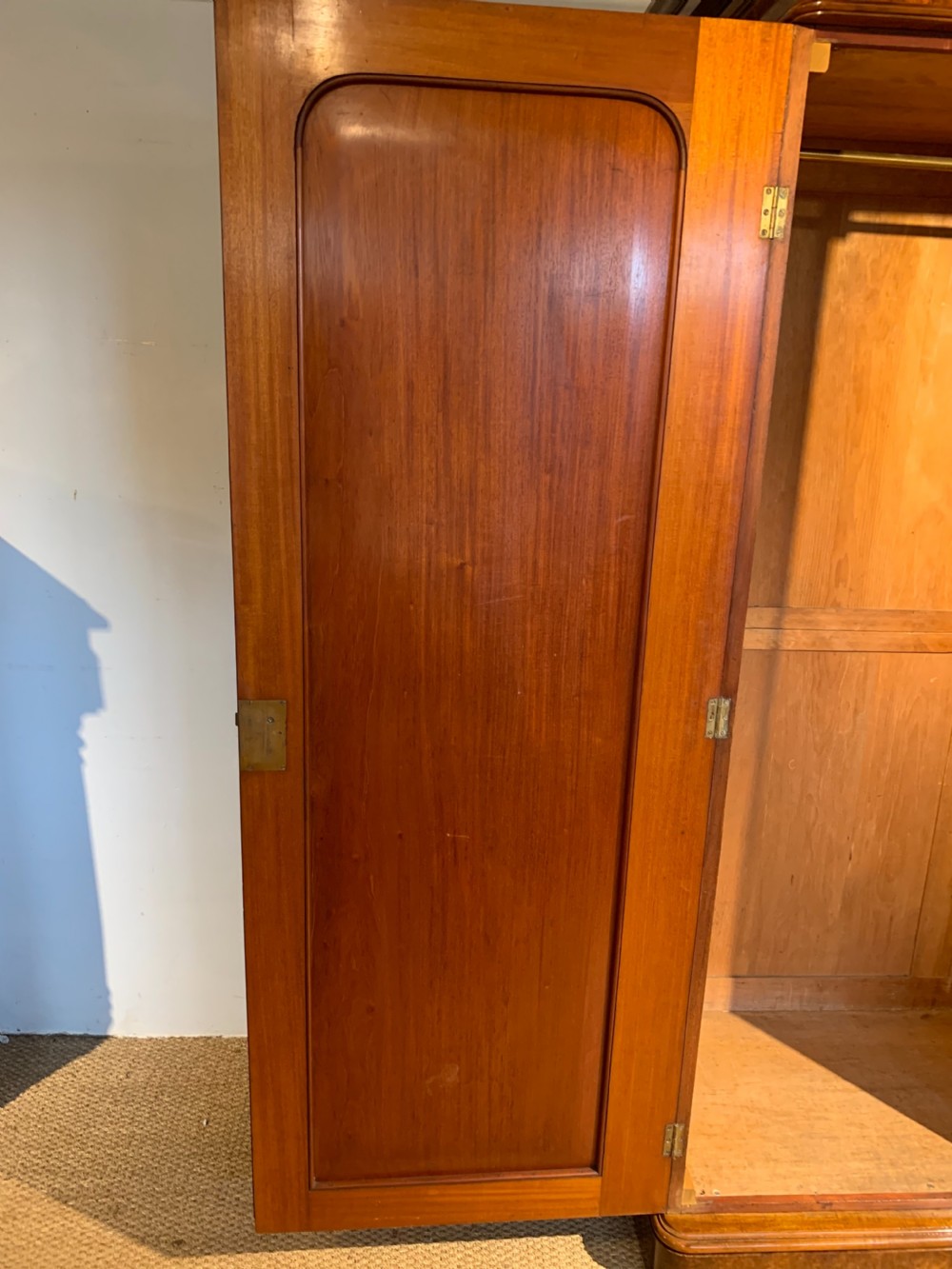 Large Victorian  walnut wardrobe  View VIII