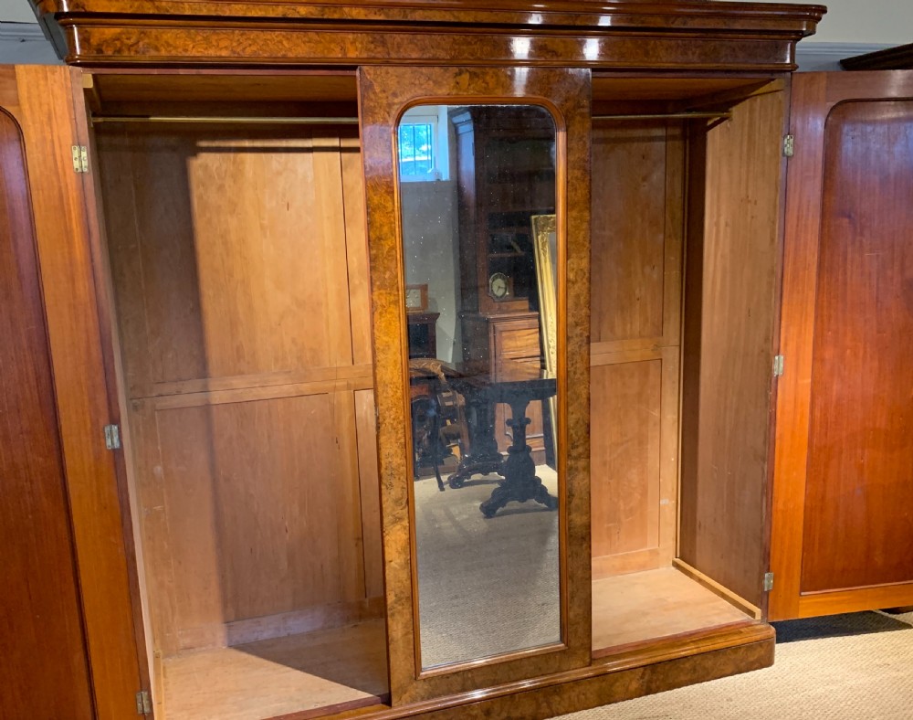 Large Victorian  walnut wardrobe  View IX