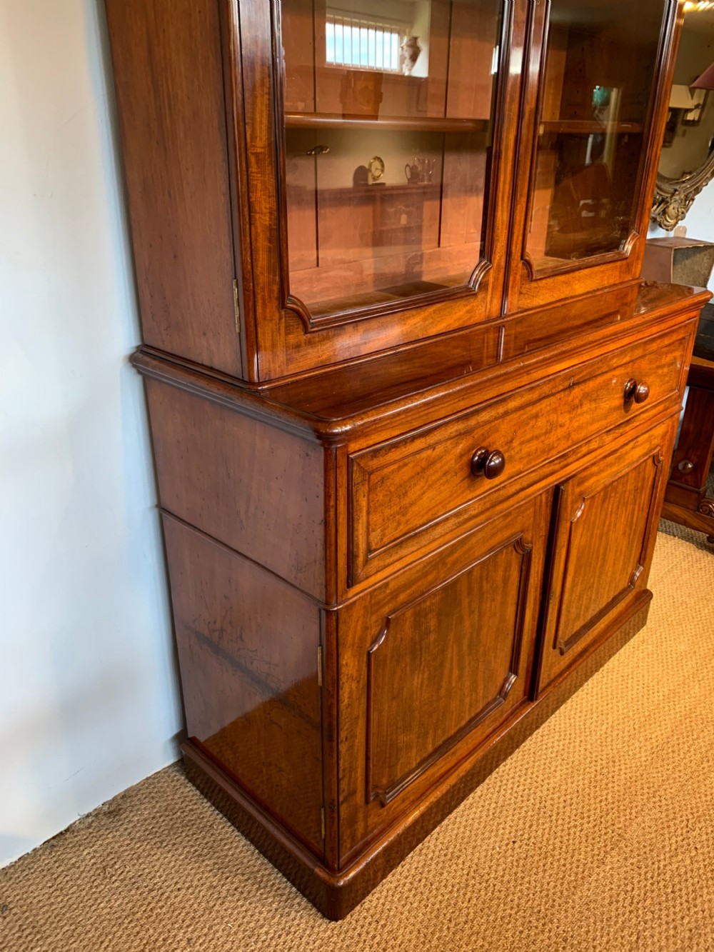 Victorian mahogany secretaire bookcase  View III