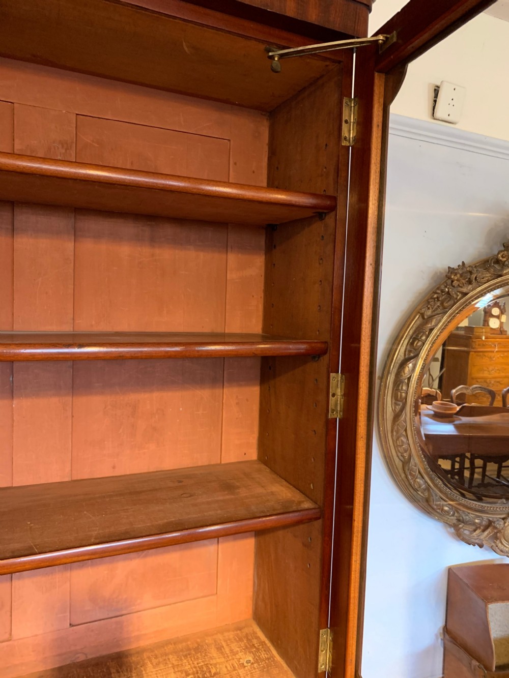 Victorian mahogany secretaire bookcase  View VI