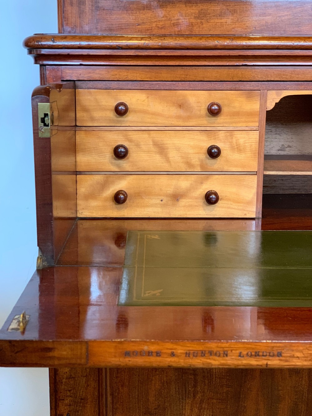 Victorian mahogany secretaire bookcase  View VIII