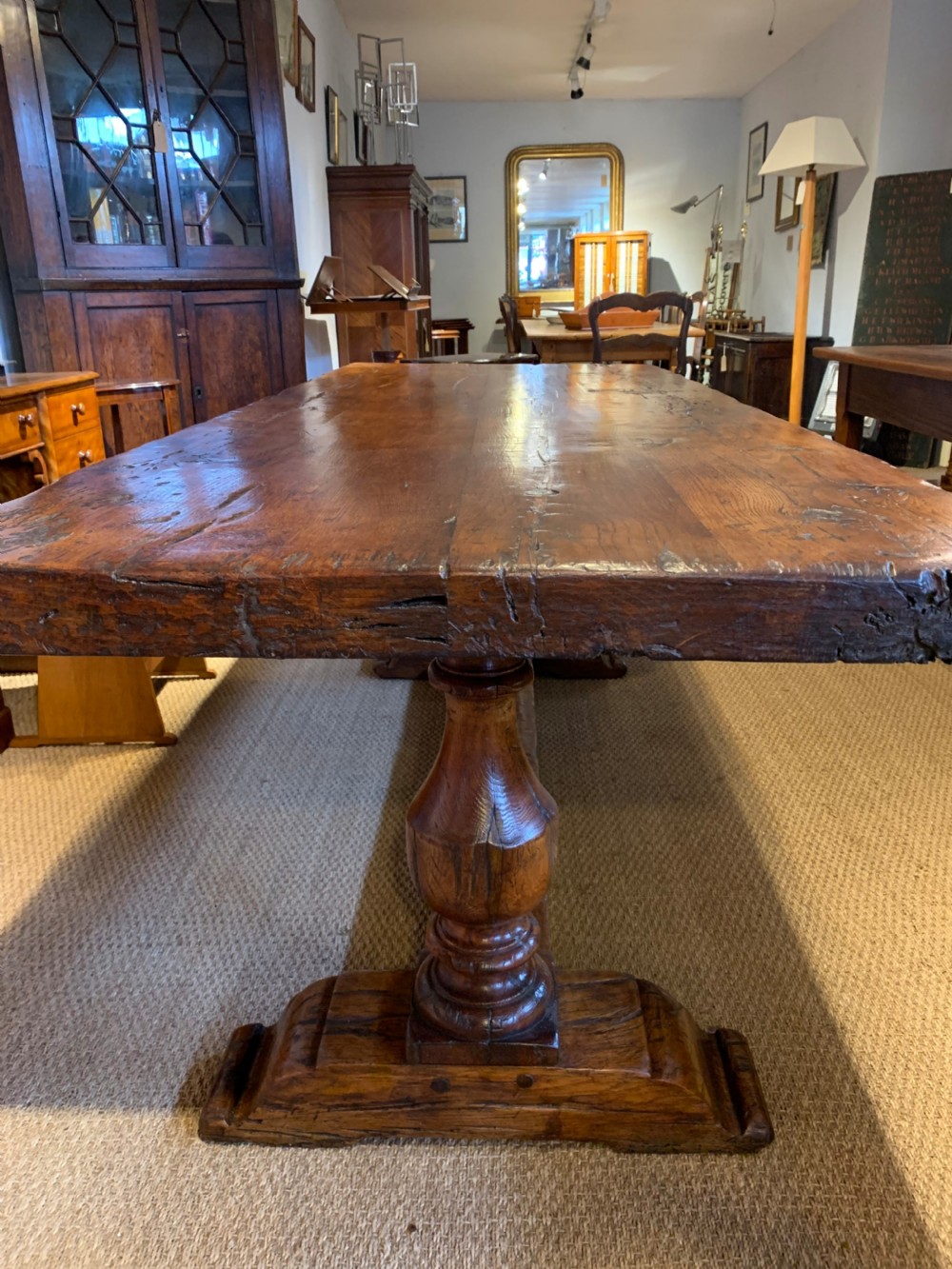 Oak Refectory table 2.20 meters  View II